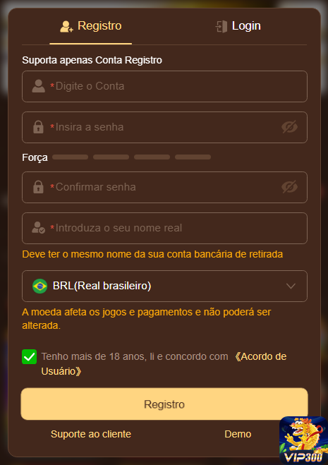 vip300.com - autenticar sua conta agora
